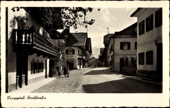Postcard Lenggries in Upper Bavaria, Dorfstrasse