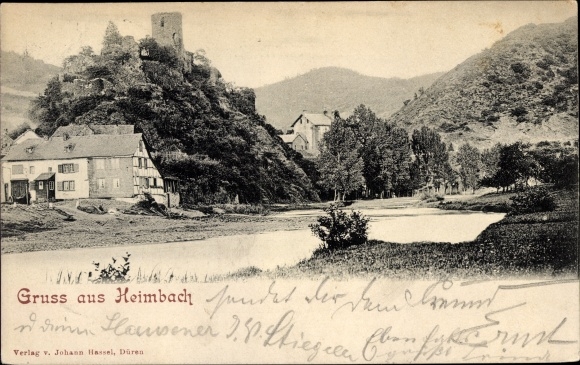 PC Heimbach in the Eifel, partial view with ruin