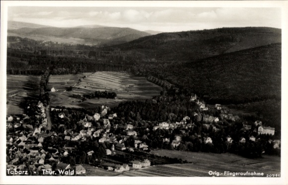 Postcard Tabarz in the Thuringian Forest, aerial photograph