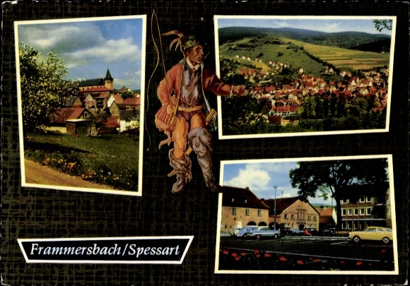 Ak Frammersbach im Spessart Unterfranken, Teilansichten, Panorama