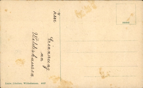 Postcard Wildeshausen in Oldenburg, three buildings of the Elisabeth-Heilstätte, houses 1-3, green landscape...
