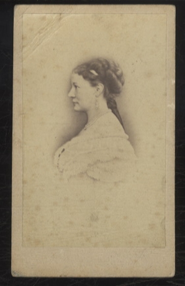 CdV portrait Princess Sophie zur Lippe, née of Baden