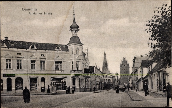 Ak Demmin in West-Pommeren, Anklamer Straße
