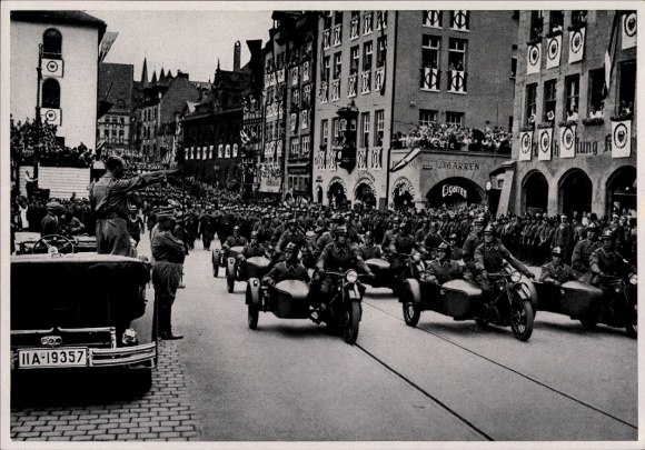 Collector's picture Adolf Hitler, Nuremberg, Party Congress 1935, Motor SA, Collector's Edition No. 15, Picture 194