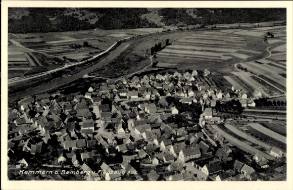 Ak Kemmern in Oberfranken, Fliegeraufnahme