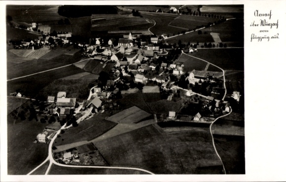 Postcard Arnach Bad Wurzach in Upper Swabia, aerial photograph