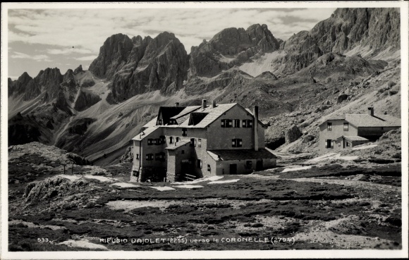 Postcard Trentino, Rifugio Vajolet refuge