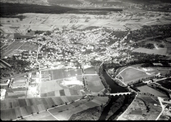Photo Köngen am Neckar, aerial photograph