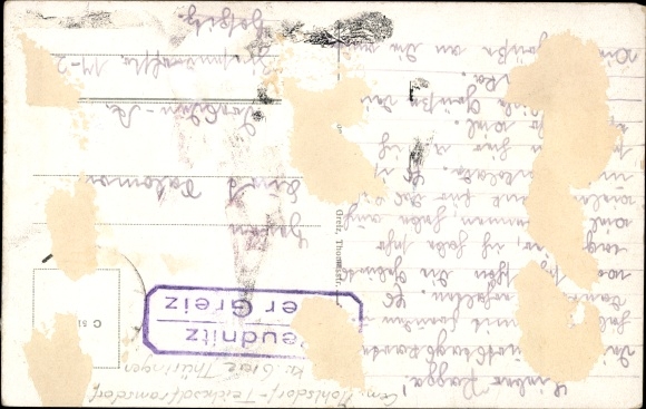 Postcard Reudnitz Mohlsdorf Teichwolframsdorf in Thuringia, community home
