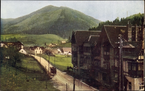 Postcard Steinhaus am Semmering Styria, partial view