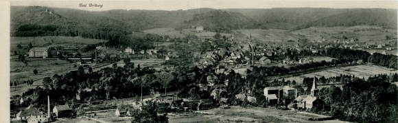 Klapp Postcard Bad Driburg in Westphalia, Panorama