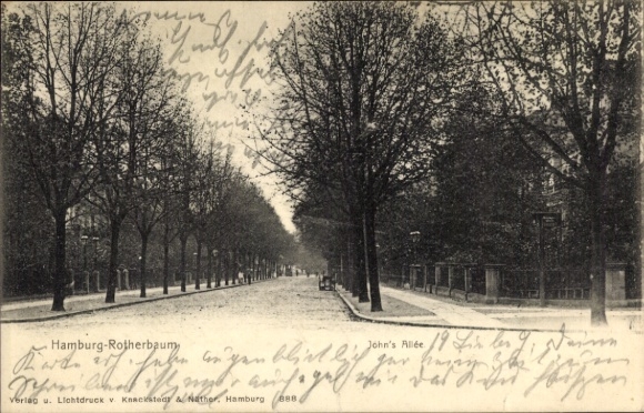 Ak Hamburg Eimsbüttel Rotherbaum, John's Allee