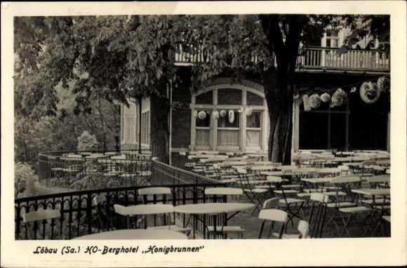 Ak Löbau in Sachsen, Löbauer Berg, HO Berghotel Honigbrunnen