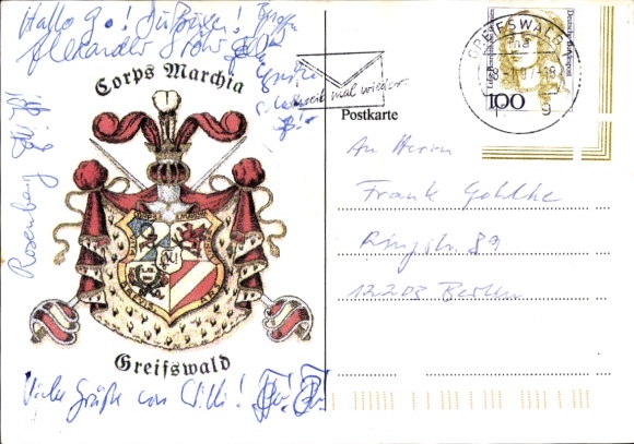 Studentika Ak Greifswald, Corps Marchia, Wappen