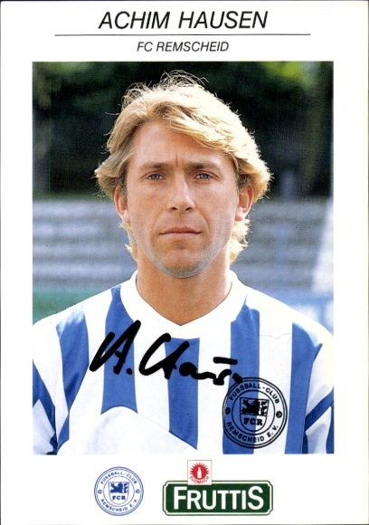 Autograph card footballer Achim Hausen, FC Remscheid, autograph