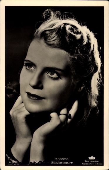 Postcard actress Kristina Söderbaum, portrait, Ross Verlag A 2598 2
