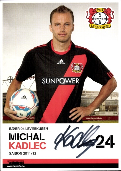 Autogrammkarte Fußballer Michael Kadlec, Bayer 04 Leverkusen, Autogramm