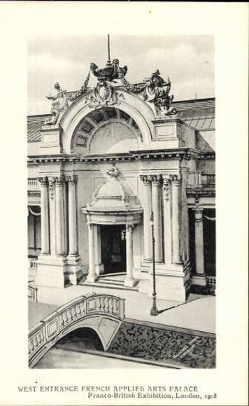 Set von 68 Ansichtskarten, London, Französisch - Britische Ausstellung 1908