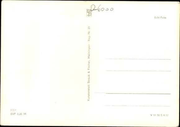 Postcard Friedberg Suhl Thuringia, consumer restaurant of the shooting range, main building, central square