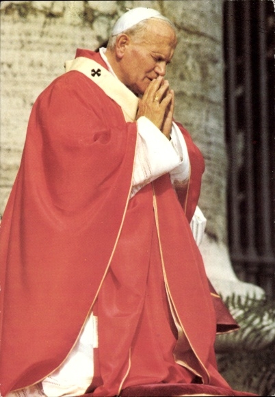 Postcard Pope John Paul II, Karol Józef Wojtyla, portrait