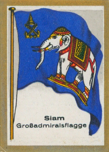 Sammelbild Bulgaria Fahnenbilder Nr. 237 Siam, Großadmiralsflagge