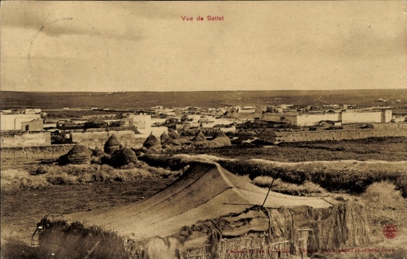 Postcard Settat Morocco, general view