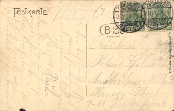 Postcard Dresden Nieder-Gorbitz, Apple and Berry Wine Tavern Bruno Schramm