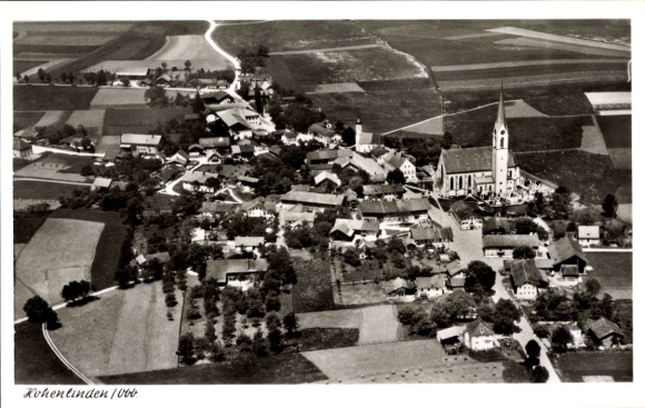 Ak Hohenlinden Oberbayern, Fliegeraufnahme