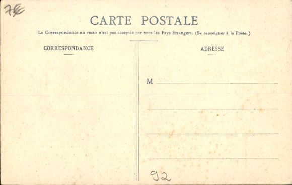 Postcard Malakoff Hauts de Seine, Route de Chatillon
