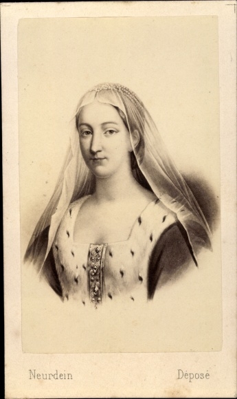 Carte de Visite Agnès Sorel, mistress of the French King Charles VII.