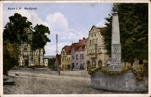Ak Büren in Westfalen, marktplaats