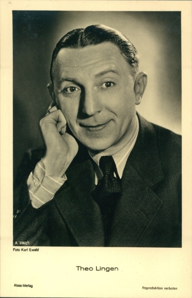 Ak Schauspieler Theo Lingen, Portrait