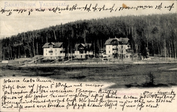 Postcard Niederneukirch Neukirch in the Lusatia, Sanatorium Valtental
