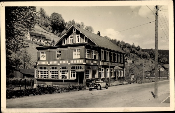Ak Katzhütte in het Schwarzatal, herberg