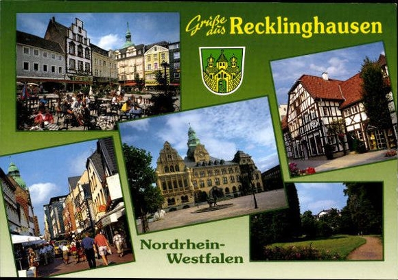 11 alte Ak Recklinghausen in Westfalen, diverse Ansichten