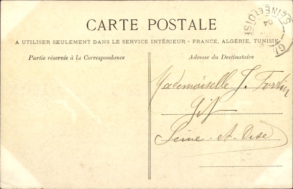 Postcard Gournay en Bray Seine Maritime, Place Nationale, Fountain