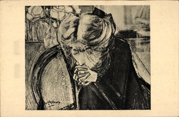 Künstler Ak Toorop, Jan, Het gebed