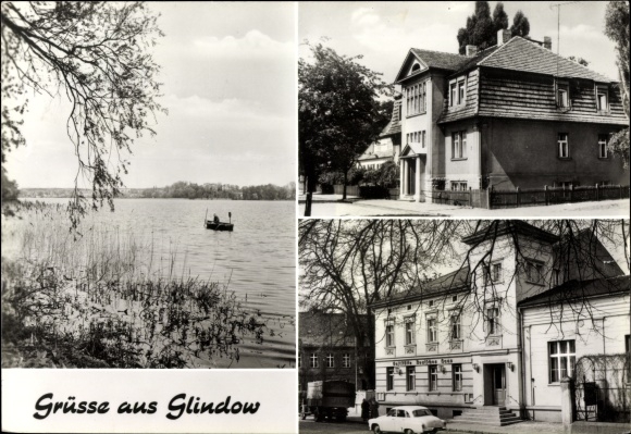 Ak Glindow Werder op de Havel, restaurant Deutsches Haus, boottocht