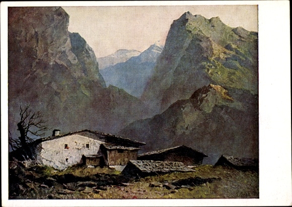 Artist Postcard Mulley, O., Smallholding, HDK 175