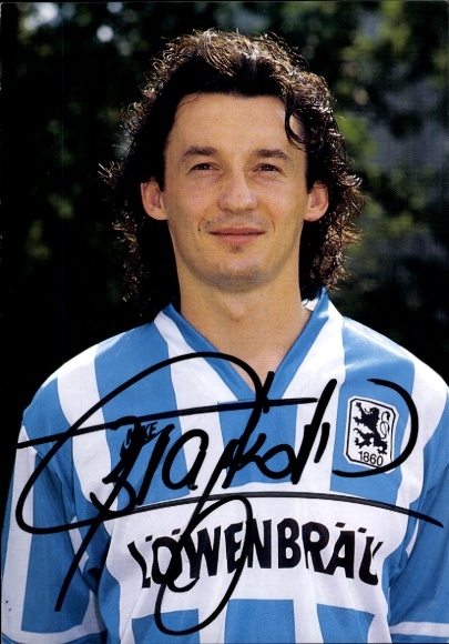 Autogrammkarte Fußballer Elvis Brajkovic, TSV 1860 München, Autogramm