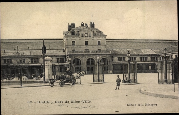 Postcard Dijon Côte d&#39;Or, Dijon-Ville train station