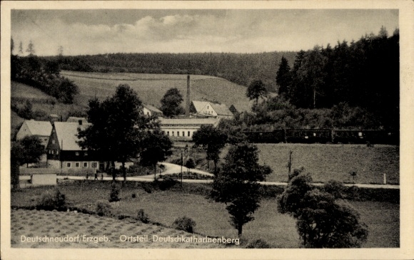 Ak Deutschkatharinenberg Deutschneudorf in het Ertsgebergte, algemeen beeld