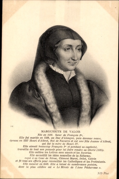 PC Margaret of Valois, Queen of Navarre and France, portrait