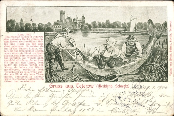 lito Teterow w Meklemburgii, rybak, szczupak