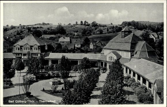 Postcard Bad Colberg Heldburg in Thuringia, thermal bath