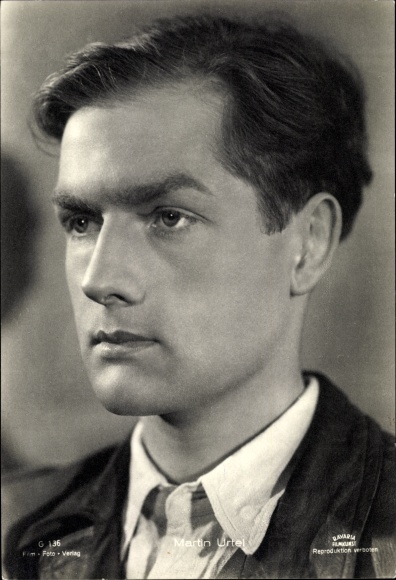 Postcard Actor Martin Urtel, Portrait, Film Photo Verlag G 136