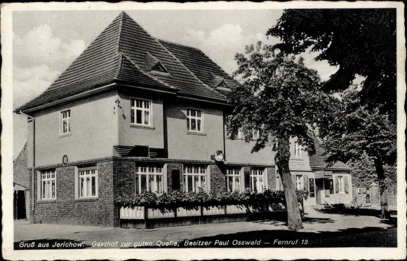 Postcard Jerichow on the Elbe, Inn to the Green Source