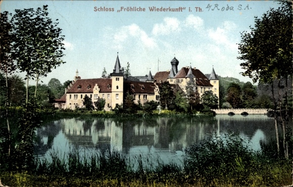 Ak Trockenborn Wolfersdorf in Thüringen, jachthuis Happy Return