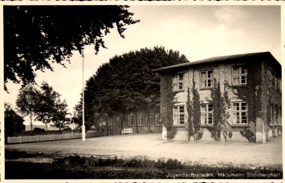 Ak Steinberghaff Steinberg in Schleswig Holstein, Jugendaufbauwerk, Mädelheim, Außenansicht
