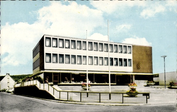 Postcard Oberkaufungen Kaufungen in Northern Hesse, Community Centre